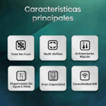 Frigorífico Americano Hisense No Frost Side by Side RS818N4TIE1 632L - Imagen 2