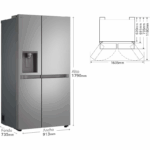 Frigorífico Americano LG GSLC41PYPE 641L No Frost - Imagen 5