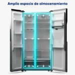 Frigorífico Americano Original COOL AND FREEZE Acero Inoxidable SBS 529L - Imagen 3