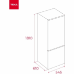 Frigorífico Teka 253L 181x54cm RBF 3320 - Imagen 2