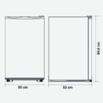 ZEYA Bajo Encimera Frigorífico UNIVERSALBLUE 6030W 88L - Imagen 4