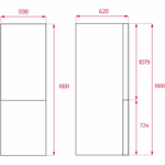 Frigorífico Combi Teka NFL 342 C E-Inox 295L 1.88m No Frost - Imagen 6
