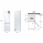 Frigorífico Combi Samsung RB38C600EWW/EF Blanco 390L - Imagen 2