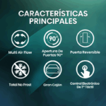 Frigorífico Combi Hisense 255L 180cm RB329N4AWE - Imagen 2