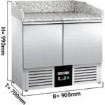 Mesa Refrigerada 2 Puertas GGM Gastro POG97ND 0.9m x 0.7m - Imagen 4