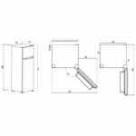 Kromsline Frigorífico 202L 41L Dos Puertas KF-1655-IX - Imagen 2
