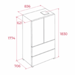 Frigorífico Teka No Frost French Door 1.83m 510L RFD 75850 - Imagen 3