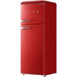 Frigorífico Rojo Dos Puertas EVVO 45L Clase E 170L F45 - Imagen 2