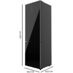 Frigorífico Combinado Cecotec 356 200 cm 60 cm 356 L Clasificación D Negro - Imagen 2