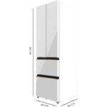 Frigorífico Cecotec Blanco Combi Coolmarket Bolero 400 400L F2D - Imagen 2