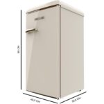 Frigorífico mini Cecotec Bolero CoolMarket TT Origin 90 90L F Beige - Imagen 2