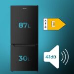 Frigorífico Combinado Cecotec 117 L Negro Clasificación E Combi 117 DF - Imagen 2