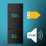 Frigorífico Combinado Negro Clasificación E Cecotec Combi 205 DF 205 L - Imagen 2