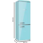 Frigorífico Cecotec Bolero CoolMarket Combi 300 300L E Azul Origin - Imagen 3