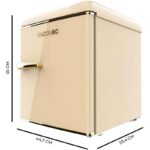 Frigorífico mini Cecotec Bolero CoolMarket TT Origin 45 45L E Beige - Imagen 7
