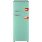 Frigorífico Dos Puertas 45L 170L Clase E Verde EVVO F45