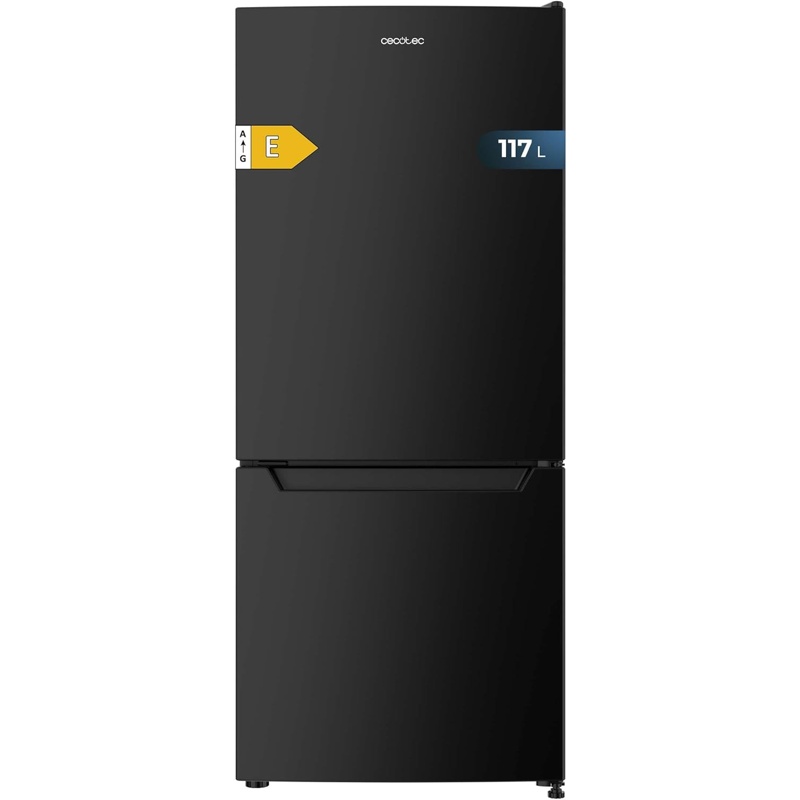WdmrrUtBZl Frigorífico Combinado Cecotec 117 L Negro Clasificación E Combi 117 DF - Imagen 1