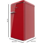 Frigorífico mini Cecotec Bolero CoolMarket TT Origin 90 90L F Rojo - Imagen 4