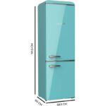 Frigorífico Cecotec Bolero CoolMarket Combi Verde 300 300L Origin - Imagen 6