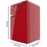 Frigorífico mini Cecotec Bolero CoolMarket 110 110L E Rojo Origin - Imagen 8