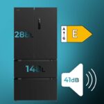 Frigorífico Cecotec Puerta Francesa CoolMarket FD 436 Dark 183 x 84 cm 436 L Clasificación E - Imagen 2