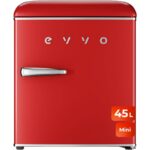 Nevera mini Rojo F20 45L Clase de eficiencia energética F EVVO