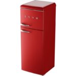 Frigorífico Rojo Dos Puertas EVVO 45L Clase E 170L F45 - Imagen 3