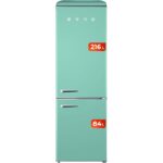 Frigorífico Combi Verde Clase E EVVO 216L 84L F55