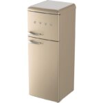 Frigorífico Beige Dos Puertas 170L 45L Clase E EVVO F45 - Imagen 4