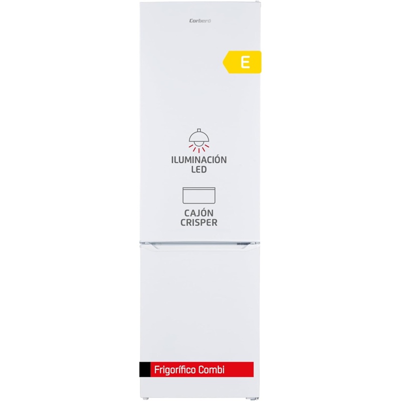 gdENrIzSr9 Frigorífico Combinado Corberó 262 L 180 cm Clasificación E CCH1824EW - Imagen 1
