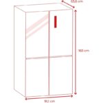 Frigorífico Total No Frost 4 puertas EVVO F100 321 l + 169 l Motor Inverter - Imagen 5