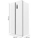 Frigorífico Side by Side 430 L Clasificación E Blanco Cecotec 84 x 176 cm - Imagen 4