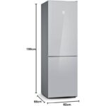 Frigorífico Combi Balay 3KFD565BI 326L 186x60x66cm No Frost Clase D - Imagen 4