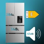 Frigorífico Cecotec Puerta Francesa 436 L 83,6 x 183 cm Clasificación E FD 436WD - Imagen 5