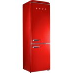 Frigorífico Combi Rojo Clase E 216L 84L EVVO F55 - Imagen 3