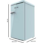 Frigorífico mini Cecotec Bolero CoolMarket TT Origin 90 Azul 90L - Imagen 3