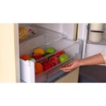 Frigorífico Combi Beige 216L 84L Clase E EVVO F55 - Imagen 3