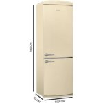 Frigorífico Cecotec Bolero CoolMarket Beige Combi 294L 190 cm Origin - Imagen 5