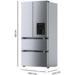 Frigorífico Cecotec Puerta Francesa 436 L 83,6 x 183 cm Clasificación E FD 436WD - Imagen 6