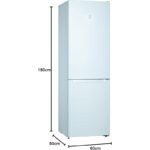 Frigorífico Combi Balay 39dB 326L 186x60cm Clase E 3KFE563WI - Imagen 8