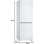Frigorífico Combinado Bosch Clasificación E 176 x 60 x 66 cm 282 L KGN33NWEA - Imagen 4