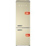 Frigorífico Combi Beige 216L 84L Clase E EVVO F55