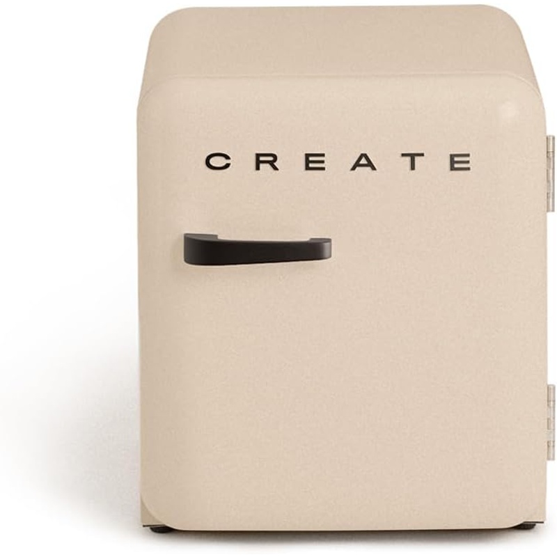0Tal2m47mC Frigorífico CREATE RETRO FRIDGE 50 Clase energética F 48 L 39 dB Arena Maneta Negra - Imagen 1
