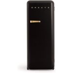 Frigorífico combi CREATE RETRO FRIDGE 150 281 L 102 W Clase energética D Negro Maneta Oro
