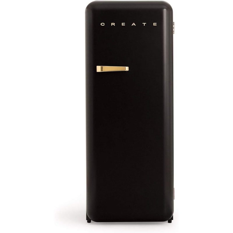 14vimHy0Tn Frigorífico combi CREATE RETRO FRIDGE 150 281 L 102 W Clase energética D Negro Maneta Oro - Imagen 1