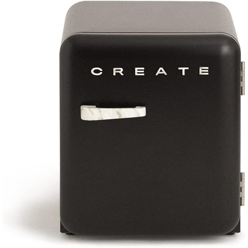 1z0SogAs74 Frigorífico CREATE RETRO FRIDGE 50 Clase energética F 48 L 39 dB Negro Maneta Mármol - Imagen 1