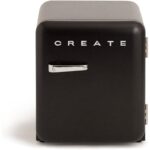 Frigorífico CREATE RETRO FRIDGE 50 Clase energética F 48 L 39 dB Negro Maneta Plata