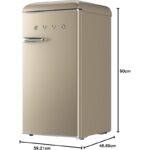 Frigorífico EVVO F26BL 95 L 40 dB Clase energética E Beige - Imagen 2