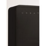 Frigorífico combi CREATE RETRO FRIDGE COMBI 185 401 L NoFrost Clase energética E Negro Maneta Negra - Imagen 3