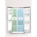 Frigorífico americano CREATE FRIDGE STUDIO SIDE BY SIDE 550 550 L NoFrost Clase energética E Beige - Imagen 3
